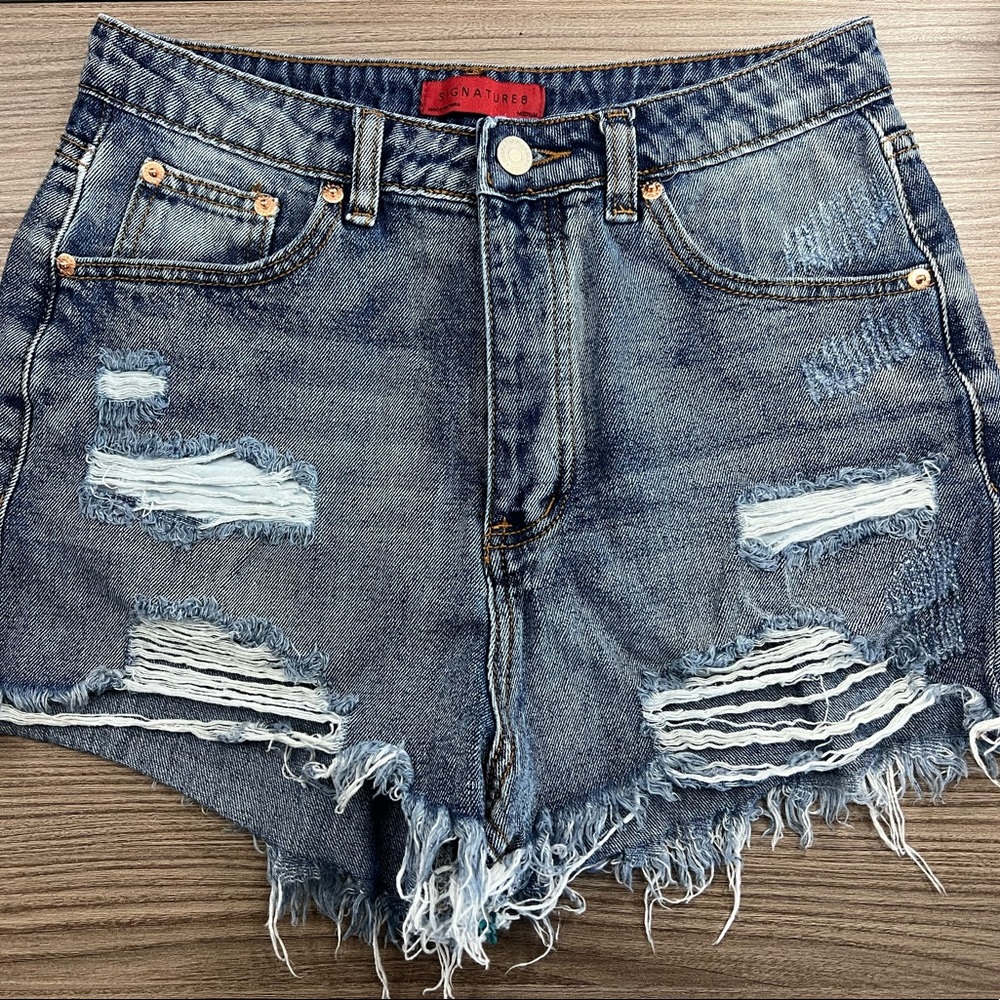 High Waisted Denim Shorts